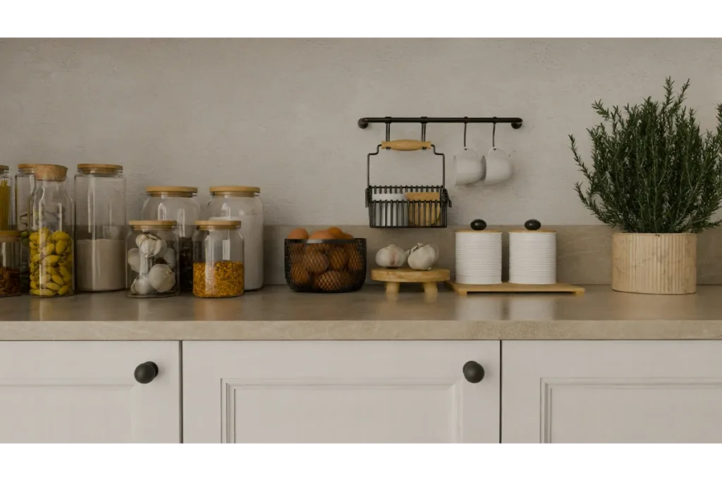 A well-decorated kitchen