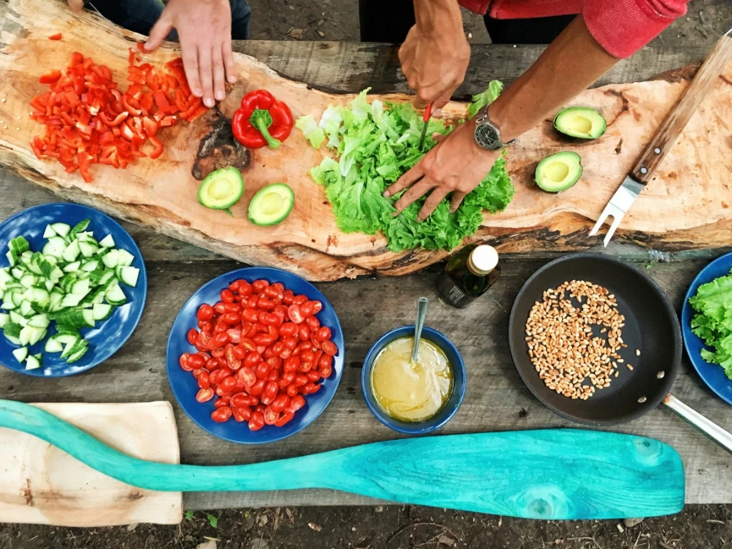 Some are prepping ingredients for weeknight Dinners
