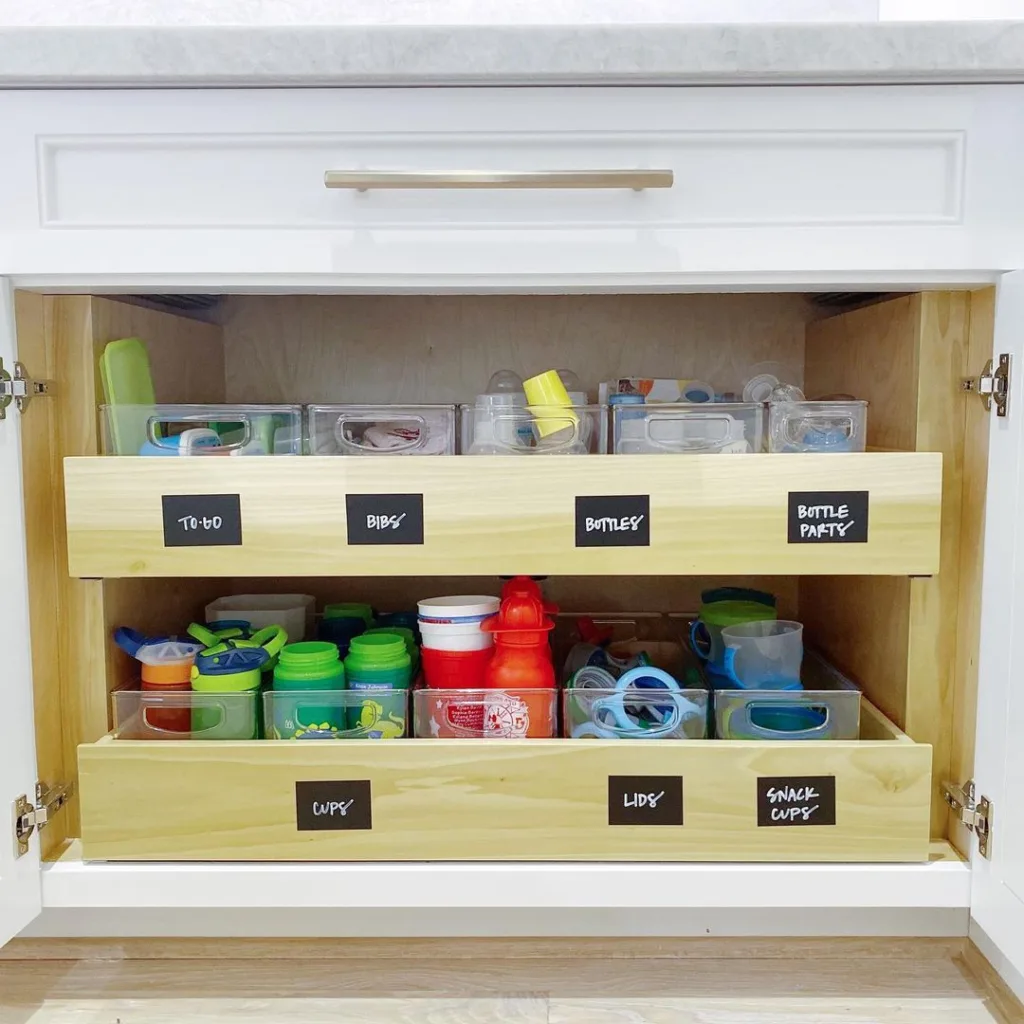 Organize Kitchen Drawers-Label Each Section