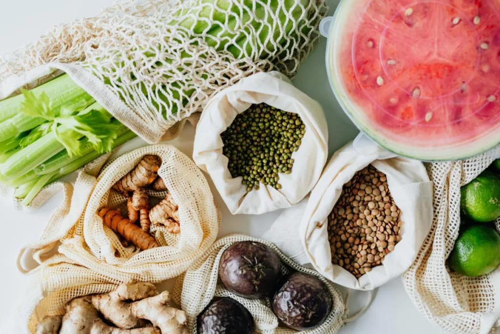 Produce stored in Savers and Perforated Bags