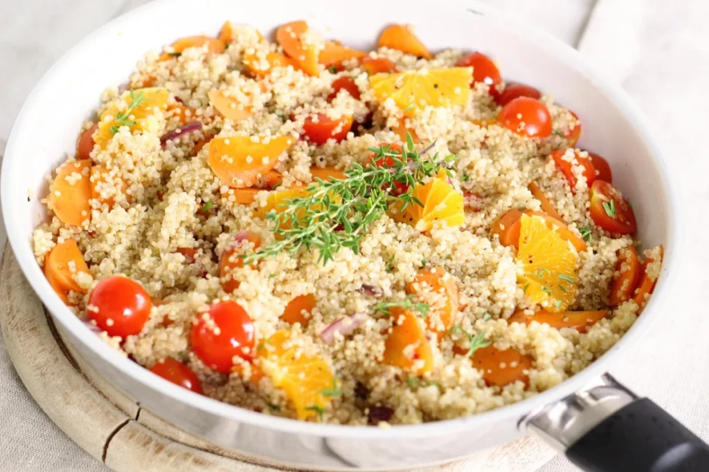 A bowl full of Veggie-Packed Quinoa