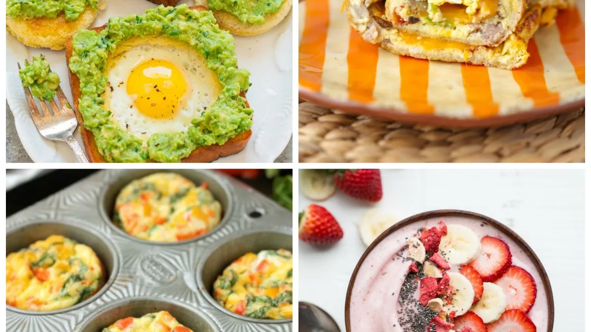 Healthy breakfast ideas – A nutritious morning meal featuring a variety of fresh ingredients to start your day right.
