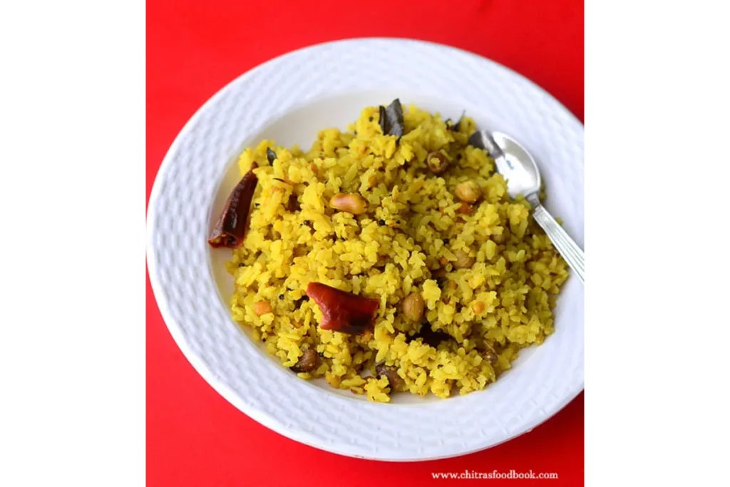 Indian style poha for a Time-Saving Breakfast