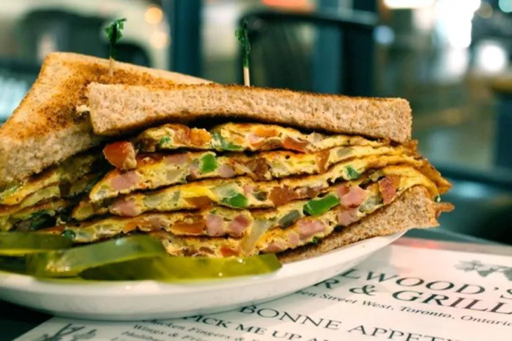 Time-saving masala Omelette sandwich