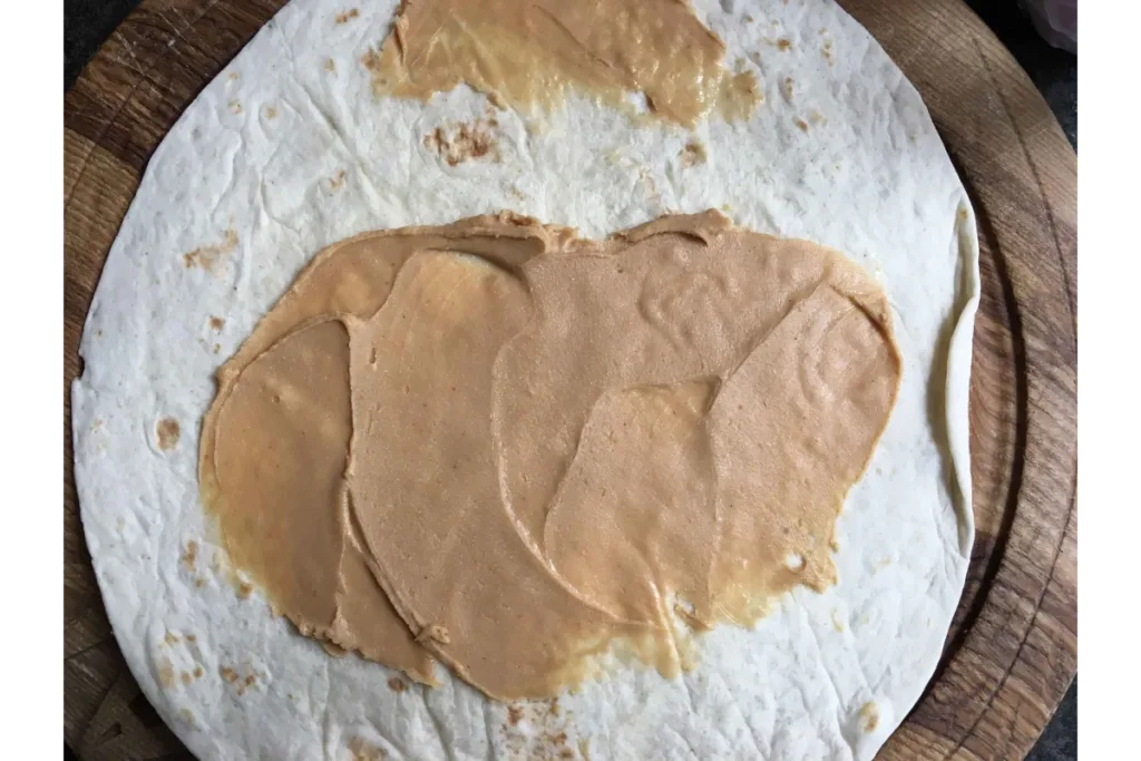 banana peanut butter wrap